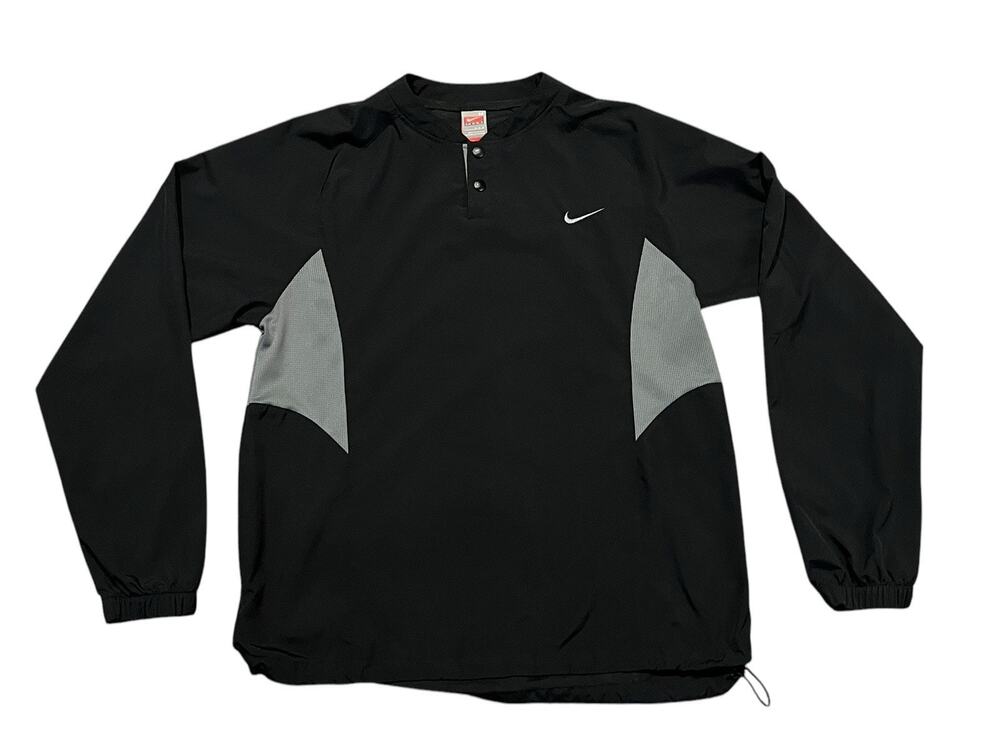 Nike Team FIT Dry Pullover Black Gray Men's Medium
